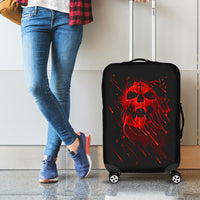 Skull Luggage Cover Bloody Skull Scream - Wonder Print Shop