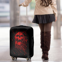 Skull Luggage Cover Bloody Skull Scream - Wonder Print Shop