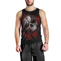 Skull Men Tank Top Bloody Skull Scream DT01
