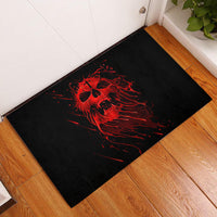 Skull Rubber Doormat Bloody Skull Scream - Wonder Print Shop