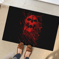 Skull Rubber Doormat Bloody Skull Scream - Wonder Print Shop