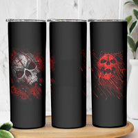 Skull Skinny Tumbler Bloody Skull Scream - Wonder Print Shop