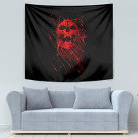 Skull Tapestry Bloody Skull Scream - Wonder Print Shop
