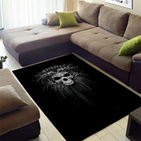 Skull Area Rug Skull Death Forever - Wonder Print Shop