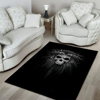 Skull Area Rug Skull Death Forever - Wonder Print Shop