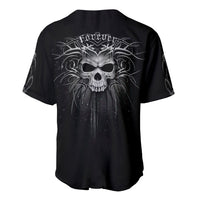 Skull Baseball Jersey Skull Death Forever - Wonder Print Shop