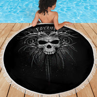 Skull Beach Blanket Skull Death Forever - Wonder Print Shop