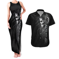 Skull Couples Matching Tank Maxi Dress And Hawaiian Shirt Skull Death Forever - Wonder Print Shop
