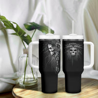 Skull Tumbler With Handle Skull Death Forever - Wonder Print Shop