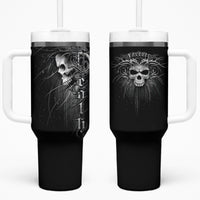 Skull Tumbler With Handle Skull Death Forever - Wonder Print Shop