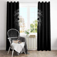 Skull Window Curtain Skull Death Forever - Wonder Print Shop