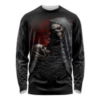 Skull Long Sleeve Shirt Death Angel Hold Skull - Wonder Print Shop