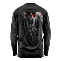 Skull Long Sleeve Shirt Death Angel Hold Skull - Wonder Print Shop