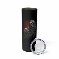 Skull Skinny Tumbler Death Angel Hold Skull - Wonder Print Shop