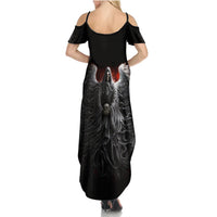 Skull Summer Maxi Dress Death Angel Hold Skull - Wonder Print Shop