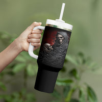 Skull Tumbler With Handle Death Angel Hold Skull - Wonder Print Shop