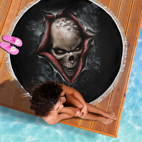 Skull Beach Blanket Skeleton Ripped inside - Wonder Print Shop