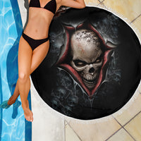 Skull Beach Blanket Skeleton Ripped inside - Wonder Print Shop