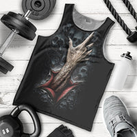 Skull Men Tank Top Skeleton Ripped inside DT01