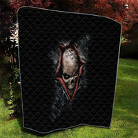 Skull Quilt Skeleton Ripped inside - Wonder Print Shop