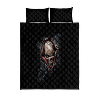 Skull Quilt Bed Set Skeleton Ripped inside - Wonder Print Shop