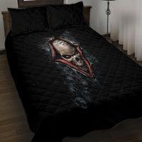 Skull Quilt Bed Set Skeleton Ripped inside - Wonder Print Shop