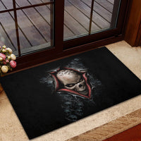 Skull Rubber Doormat Skeleton Ripped inside - Wonder Print Shop