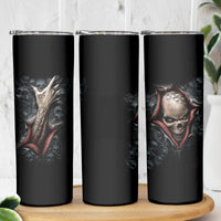 Skull Skinny Tumbler Skeleton Ripped inside - Wonder Print Shop