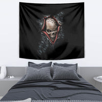 Skull Tapestry Skeleton Ripped inside - Wonder Print Shop