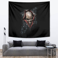 Skull Tapestry Skeleton Ripped inside - Wonder Print Shop