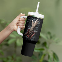 Skull Tumbler With Handle Skeleton Ripped inside - Wonder Print Shop