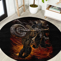 flaming-skull-round-carpet-death-angel-riding-motocycle