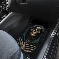 Grim Reaper Car Mats The Ferryman Of The Underworld with Charon Skull Black - Wonder Print Shop