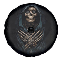 Grim Reaper Spare Tire Cover The Ferryman Of The Underworld with Charon Skull Black - Wonder Print Shop