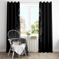 Grim Reaper Window Curtain The Ferryman Of The Underworld with Charon Skull Black - Wonder Print Shop