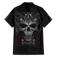 Skull Hawaiian Shirt Cross Snake Bloody Skull - Wonder Print Shop