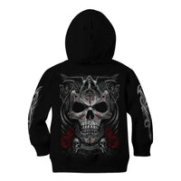 Skull Kid Hoodie Cross Snake Bloody Skull - Wonder Print Shop