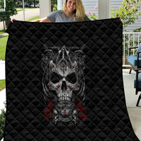 Skull Quilt Cross Snake Bloody Skull - Wonder Print Shop