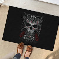 Skull Rubber Doormat Cross Snake Bloody Skull - Wonder Print Shop