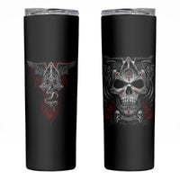 Skull Skinny Tumbler Cross Snake Bloody Skull - Wonder Print Shop
