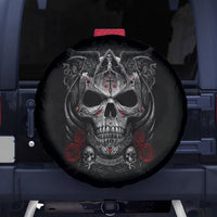 Skull Spare Tire Cover Cross Snake Bloody Skull - Wonder Print Shop