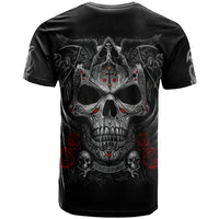 Skull T Shirt Cross Snake Bloody Skull - Wonder Print Shop