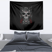Skull Tapestry Cross Snake Bloody Skull - Wonder Print Shop
