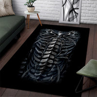 Skull Area Rug Skeleton Inside - Wonder Print Shop