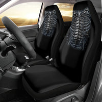Skull Car Seat Cover Skeleton Inside - Wonder Print Shop