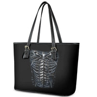Skull Leather Tote Bag Skeleton Inside - Wonder Print Shop