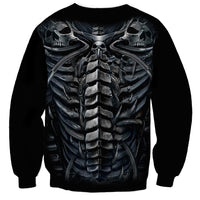 Skull Sweatshirt Skeleton Inside - Wonder Print Shop