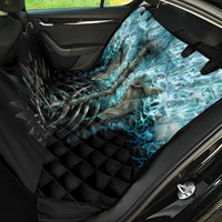 Flame Twin Skull Back Car Seat Cover Skeleton Inside - Wonder Print Shop