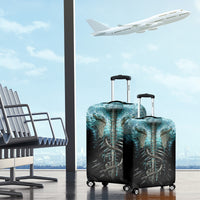 Flame Twin Skull Luggage Cover Skeleton Inside - Wonder Print Shop