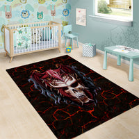 Infernal Draconic Skull Area Rug Embracing the Fiery Soul - Wonder Print Shop